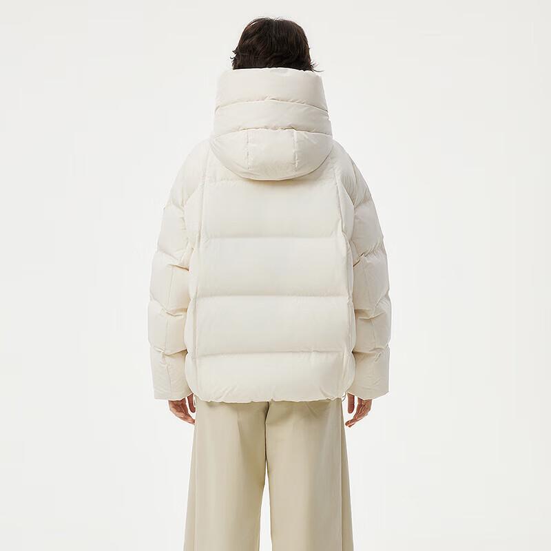 Tambor Women's Oversized Short Down Jacket with Detachable Hood