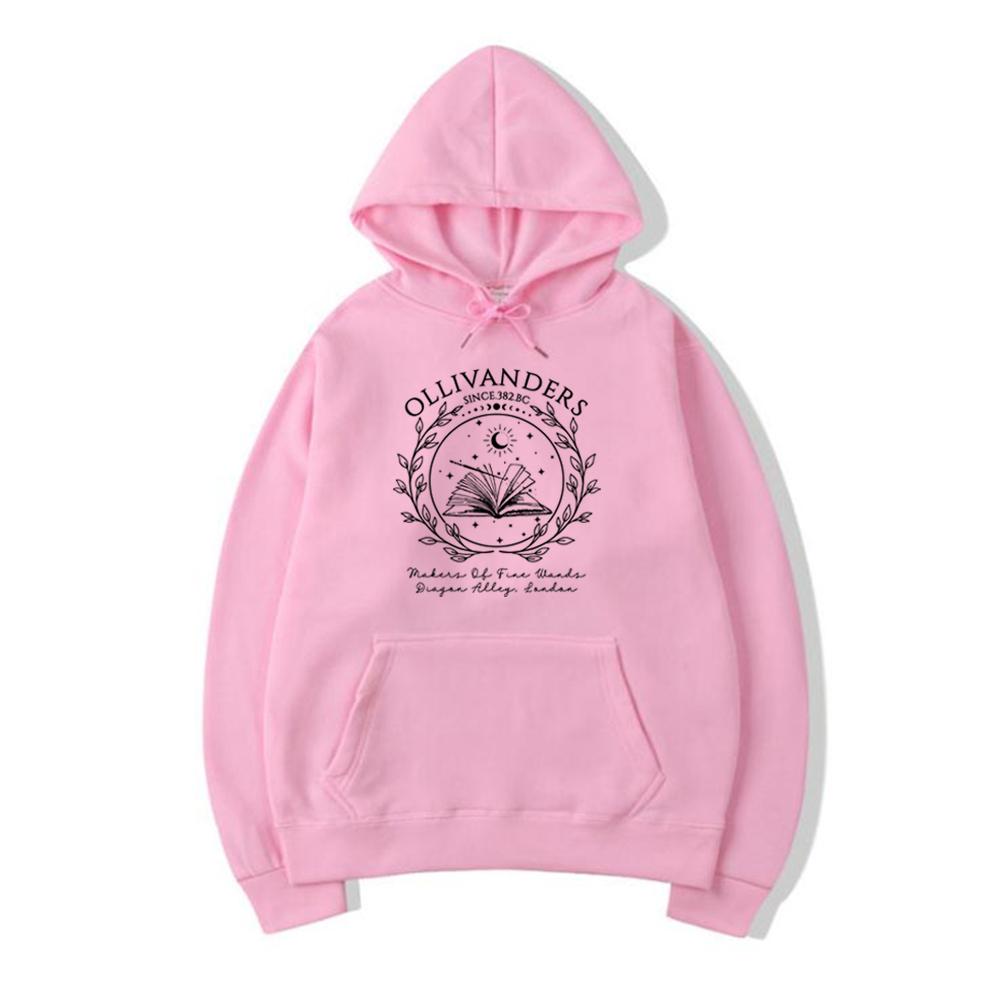 

Толстовка с капюшоном Wand Shop, толстовки с капюшоном Wizard Book Shop, толстовка Magic Wand с длинным рукавом, винтажные пуловеры, унисекс, толстовки с капюшоном с графическим принтом, подарок HP Fan XXL розовый