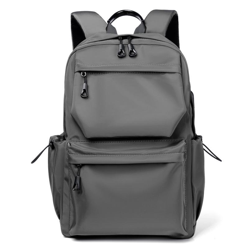 

Men s Casual Backpack Outdoor Travel Large Capacity Student Schoolbag Fashionable Lightweight Versatile Computer Backpack one size fits all серый