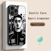 Hot Singer Morad Pattern Design Phone Case For iPhone 16 15 14 13 12 11 Plus Pro Max  High-end Luxury Magsafe Sheepskin