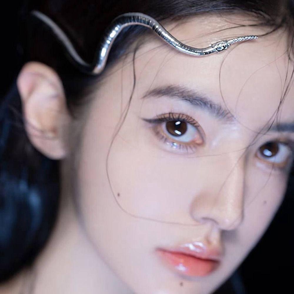 Metal Collar Halloween Hair Accessories Snake Choker Halloween Cosplay Snake Necklace  Street Wear