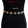 Smiley Sun Waist Chain Metal Body Jewelry Adjustable Belly Chain Dress Accessory Punk Style Layering Belly Dancer