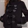 UNIFREE Women's Relaxed Fit Short Coat with Metal Accent