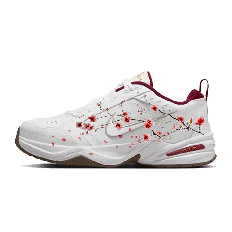 

Nike Air Monarch 4 Slip Resistant Abrasion Resistant Low top Casual Shoes Unisex White Pink IB4607-171(Team366-) 44.5
