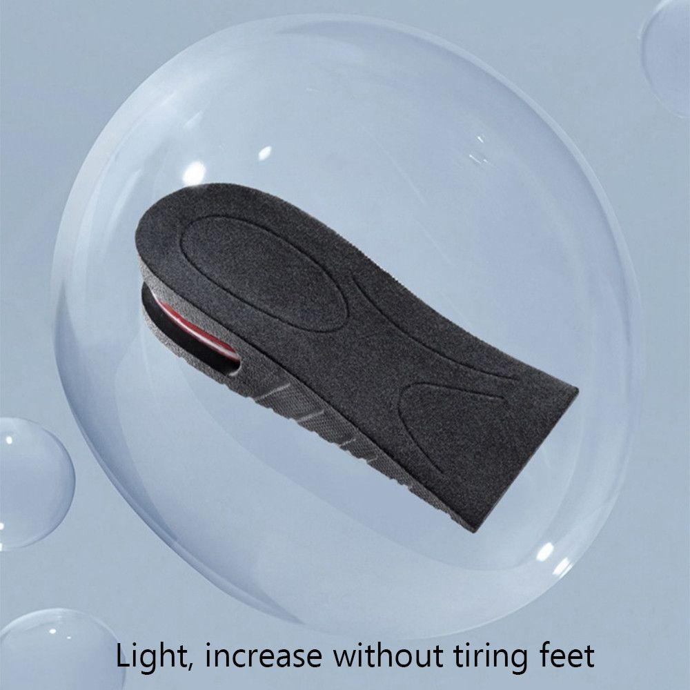 Men Unisex Shock Absorption Heel Insert Elevator Shoes Cushion Height Increase Insoles Half Insoles