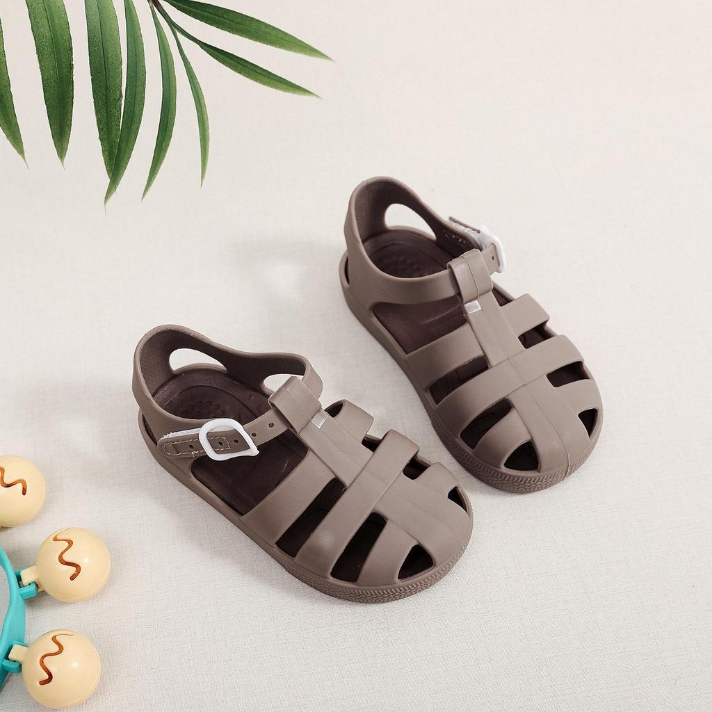 Children's Waterproof Velcro Beach Sandals – Non-Slip, Closed-Toe, Soft Sole for Boys & Girls