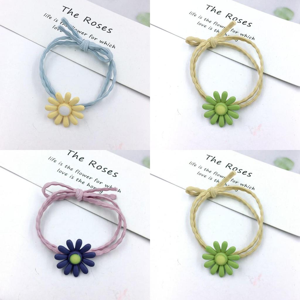 Stylish Ins Women Daisy Hair Rope Featuring Korean Rubber Band And High-elastic Design