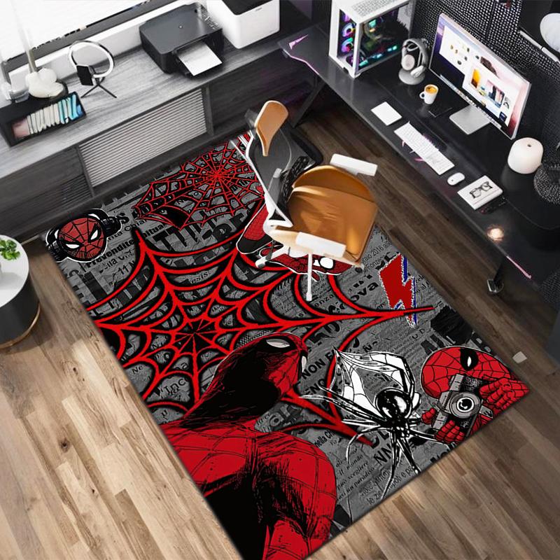 1PC Spider-Man Rug - home decoration Carpet For Living Room Bedroom Flooring Computer Chair Area Rug