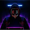 Stitches Dual Color LED Mask Halloween Decor Cosplay Costume Mask Light Up Festival Party