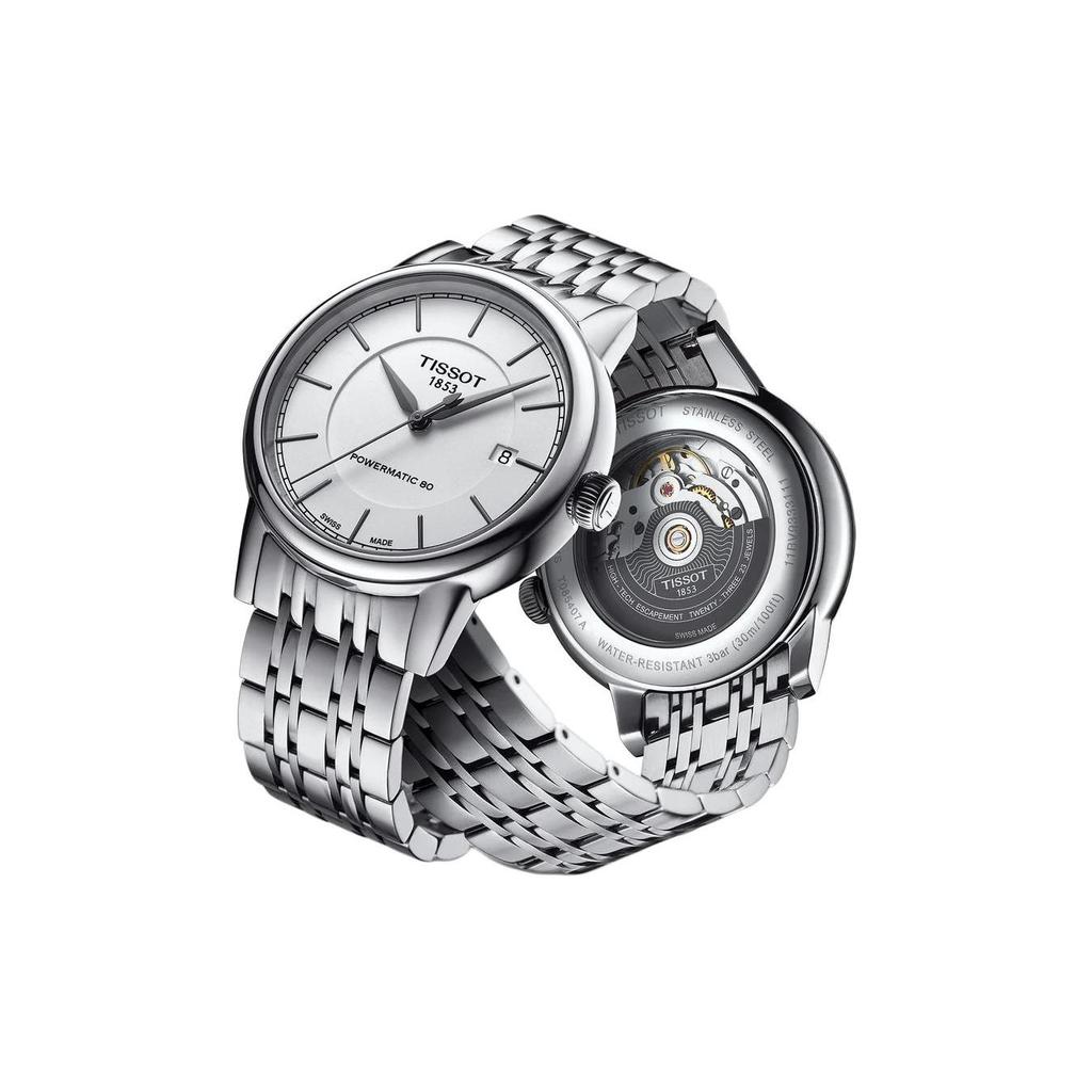 TISSOT Kason Zen I Collection Automatic Mechanical Movement Men's Watches Watch 40mm White Dial T085.407.11.011.00