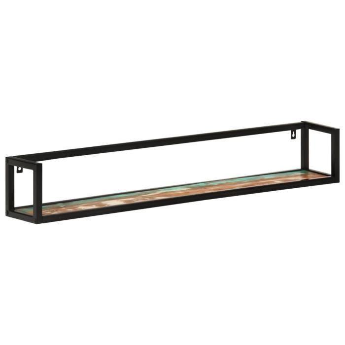 VidaXL Wall Shelves 2 Pcs 110x17x17cm Solid Reclaimed Wood-Iron 353793