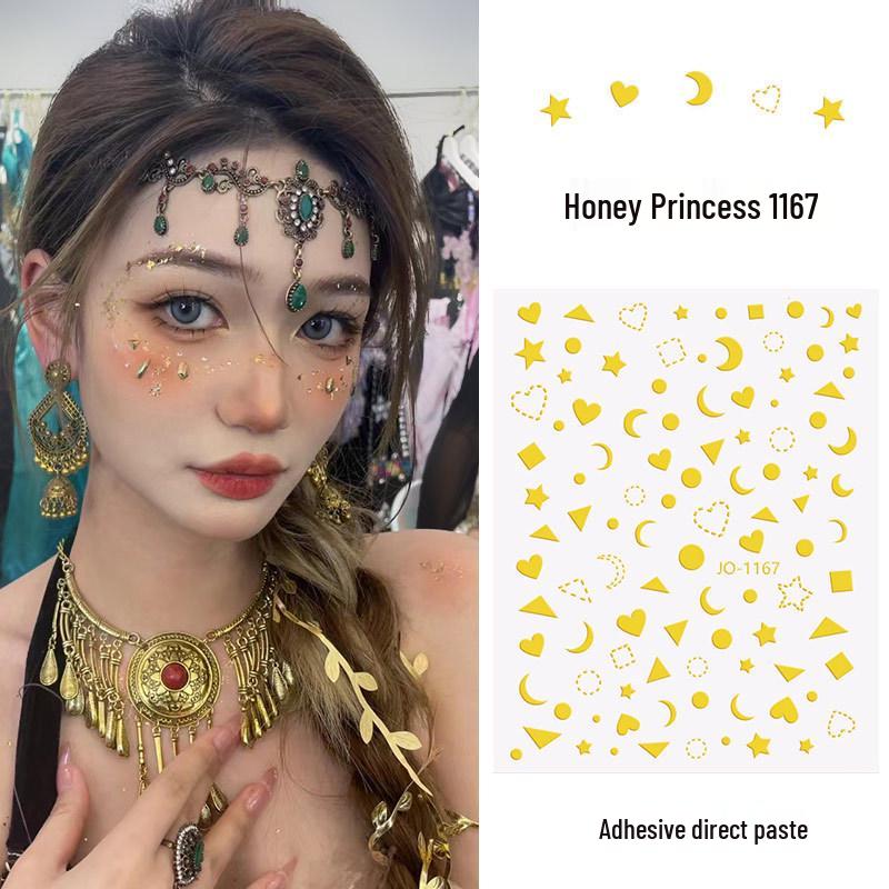 Świąteczne naklejki na twarz i paznokcie z płatkami śniegu: Zimowa Kraina Czarów Naklejki do Makijażu