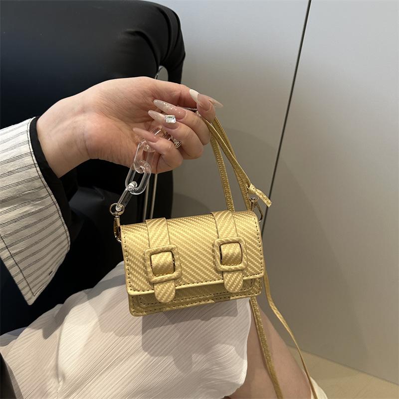 Street Trend Bag Women 2025 Summer New Fashion Mini Shoulder Bag Simple Casual Messenger Small Square Bag Women