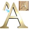 20cm 3D Acrylic Self-Adhesive Wall Stickers Decorative Letters Wall Decorations Gold Alphabet Wall Ornaments for Wall Art