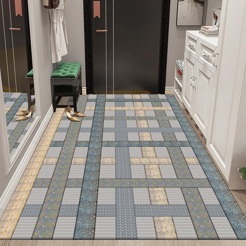 Nordic Style Floor Mat Door Mat Home Bedroom Living Room Bathroom Non-slip Absorbent Machine Washable Carpet Mat