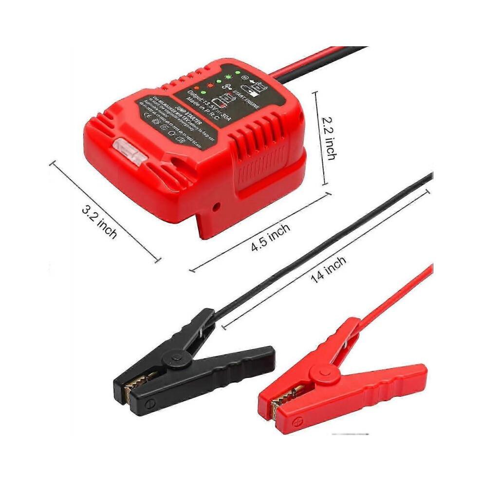 Jumper Cables Compatible with Milwaukee 18V Battery Jumper Starter 11AWG 1.2FT