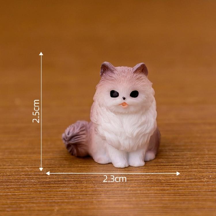12pcs Detail Cats Model Figure Child Safe Decorative Figurine For Miniature Scene Display And Collector Doll House Props