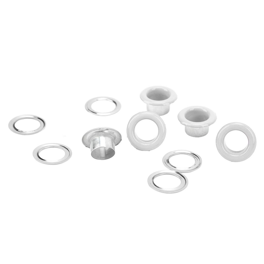 500 Sets 8mm Grommet Eyelet Kit Rust Prevention Metal Leather Grommets Kit Eyelets Tool Kit for Repairing Decorating