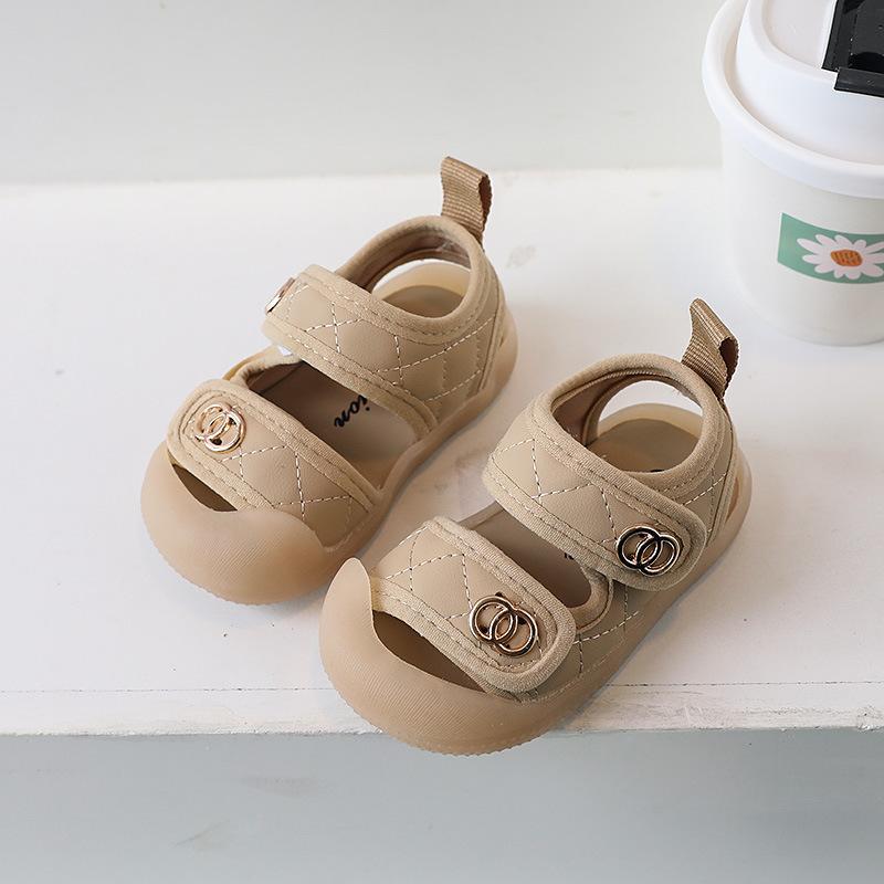 

Summer baby sandals, soft sole non-chafing learning-to-walk shoes, boys casual shoes, girls kids shoes 25 хакі