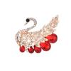Korean High-End Rhinestone Brooch Scarf Buckle - Crystal and Pearl Pin for Women