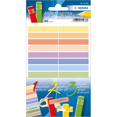 Herma Pencil Renkli Yapışkanlı Etiketler 60'lı (10x46mm)