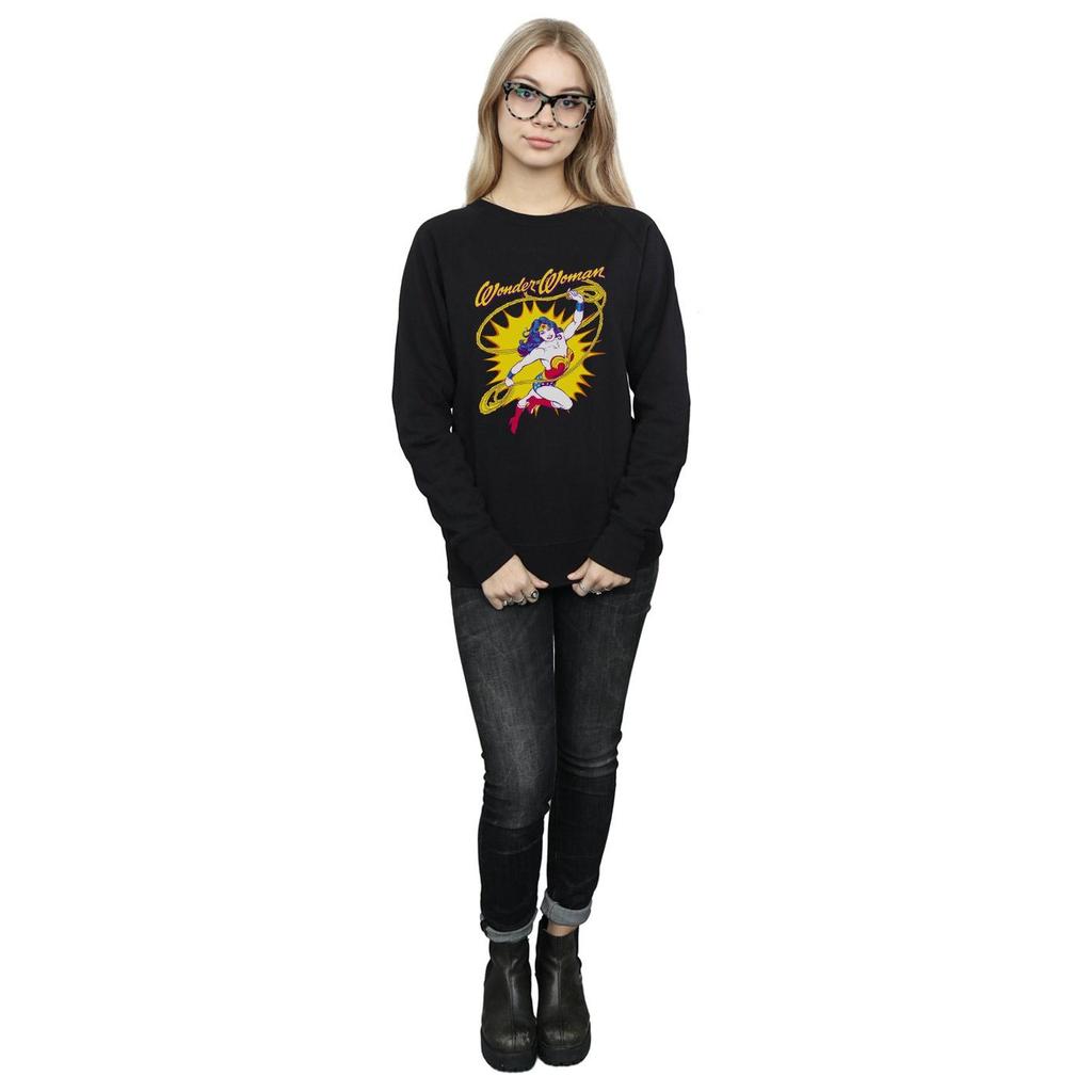 DC Comics Womens/Ladies Wonder Woman Leap Sweatshirt