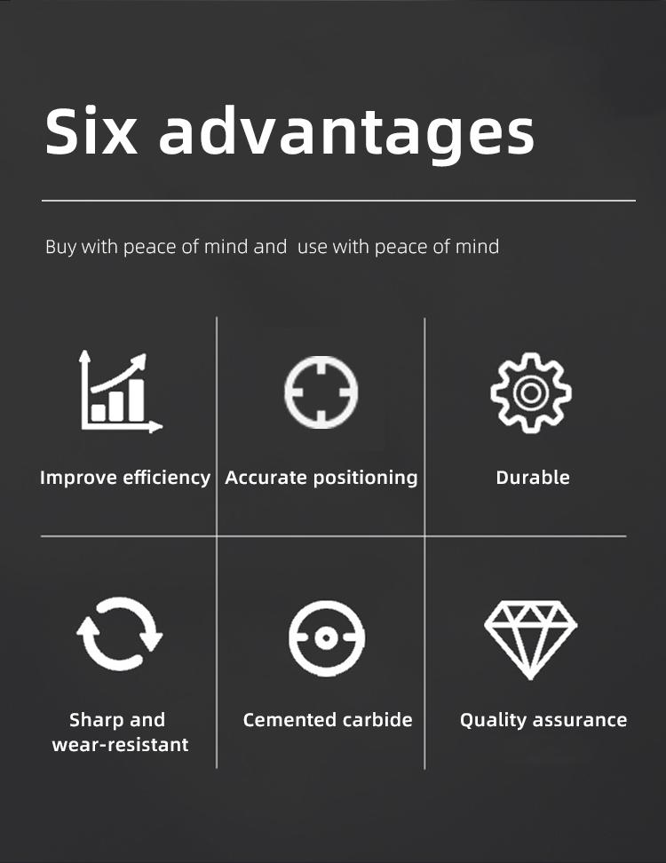 1PCS 50-80mm TCT Carbide Hole Cutter/Expander for Metal Thick Plates & Aluminum Alloy - Heavy Duty Hole Saw Drill Bit