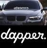 Hochwertige Weiße Dapper Auto Styling Aufkleber Decals Für Front- Und Heckscheibe Fenster Türdekor
