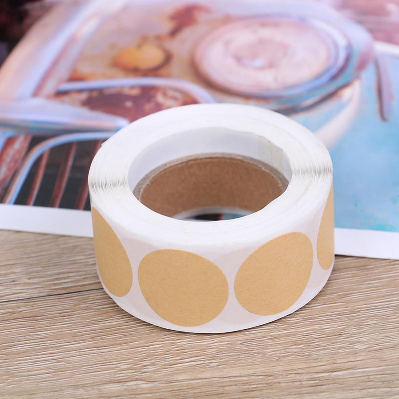 

500Pcs/Set Kraft Paper Sticker Labes Scrapbooking For Package Stationery onesize