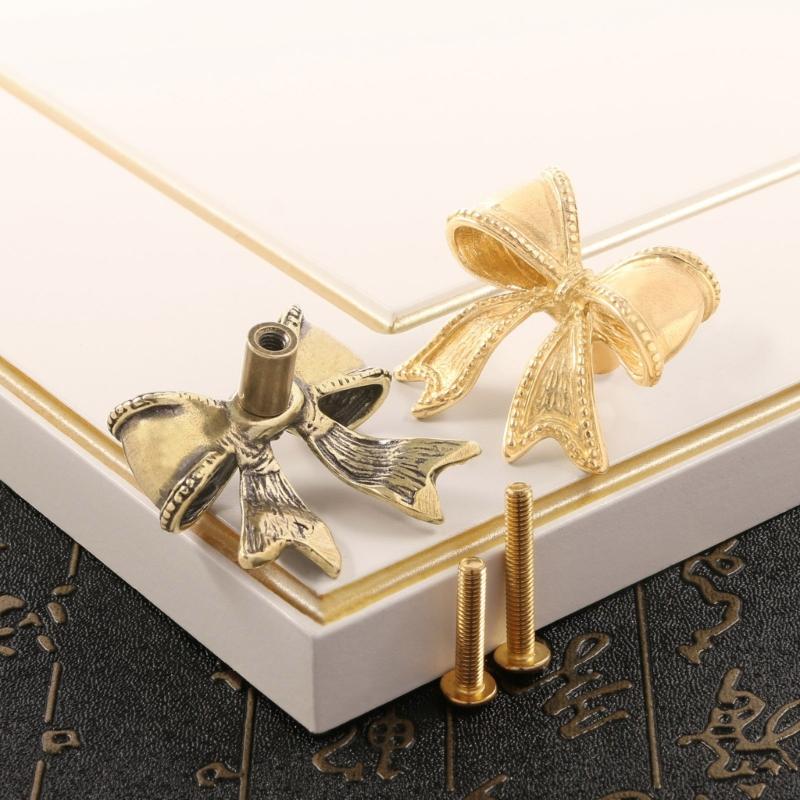 Elegante Schleifenform Messing Schrankgriff Langlebigkeit Korrosionsbeständig Für Küche Badezimmer Schlafzimmer Einfache Installation