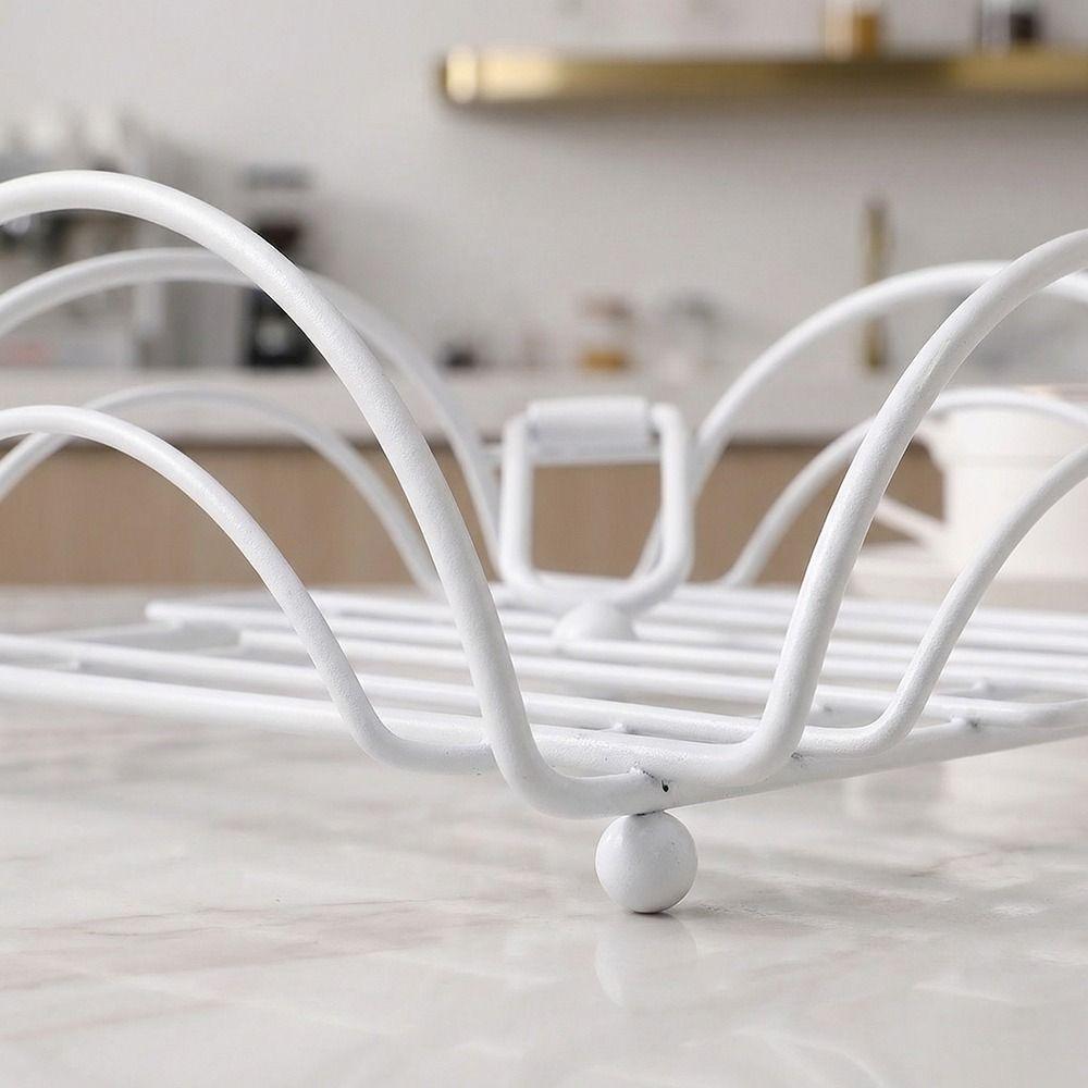 Square Shape Desktop Paper Dispenser Modern Iron Art  Tissue Rack Napkin Tray  Home Kitchen