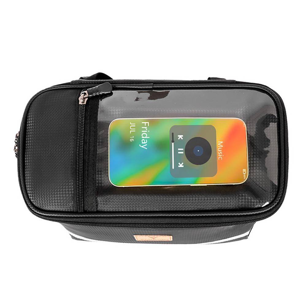 8L Fahrrad Kühltasche Großes Fassungsvermögen Touchscreen Fahrrad Fronttasche Wasserdicht mit Reflektorstreifen für MTB Rennrad