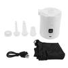 Electric Air Pump with 4 Nozzles Inflatable 5200mAh USB Rechargeable LED Display Portable Tire Inflator for Camping Air