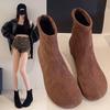 2026 Spring Autumn Women Modern Ankle Boots Fashion Round Head Short Booties Ladies Casual Low Heel Shoes Bottes Femmes