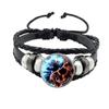 One piece Yin Yang Tai Chi rope bracelet black and white braided leather bracelet bracelet women's gift