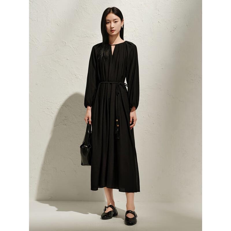 

Jiuzi Annakou Women s Tencel Robe Dress L