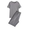 Set Pigiama Manica Corta 100% Cotone - Maglia Traspirante Estiva per Uomo e Donna