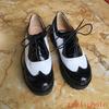 British style women brogue shoes cross tied mixed color round toe wingtip oxfords casual footwear sapatos chaussures