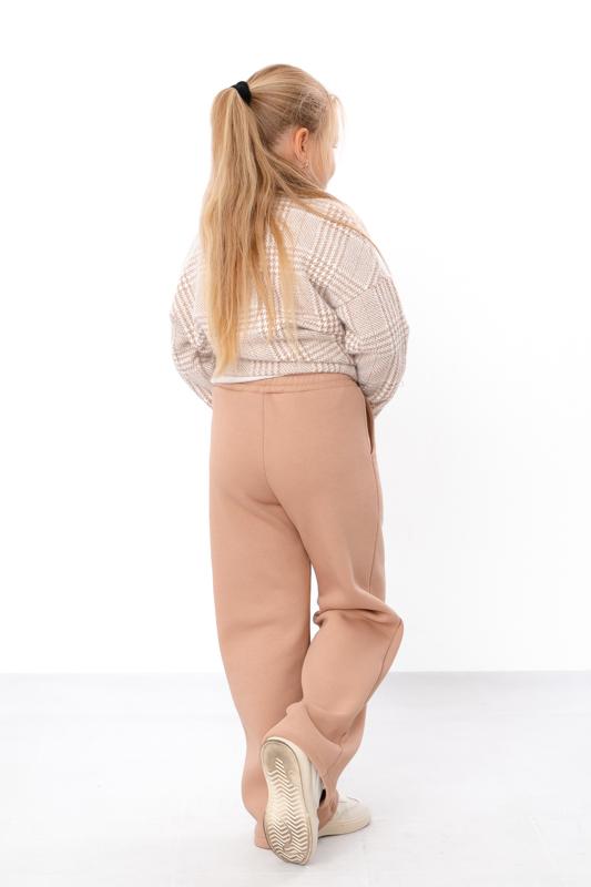 Pants – Girls' Palazzo Casual Loose Fit, Soft Fabric & Elastic Waist, Winter 6437-025 HC