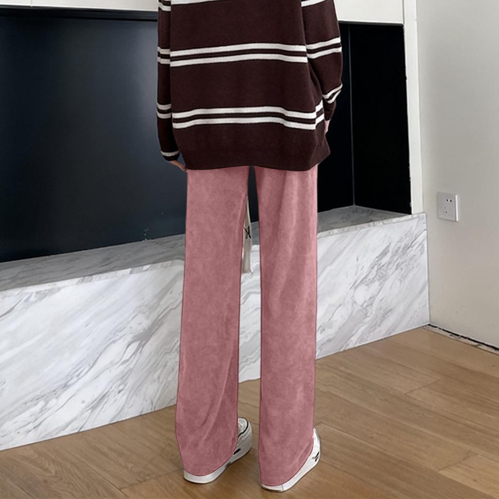 Women's Fashionable Casual Loose Fleece Lined Long Pants