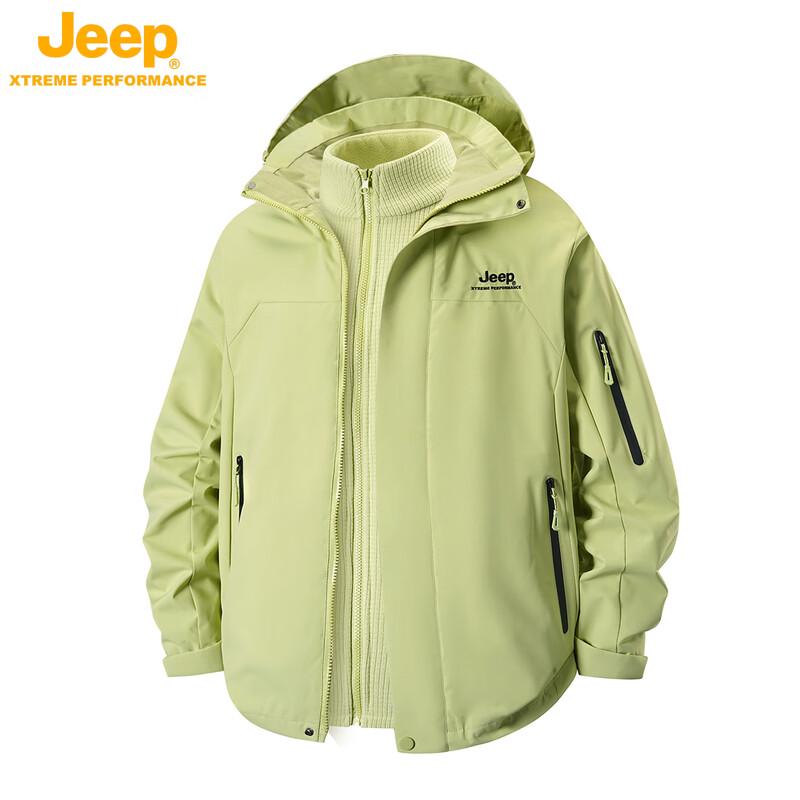 JEEP Men's 3-in-1 Outdoor Windproof Warm Jacket