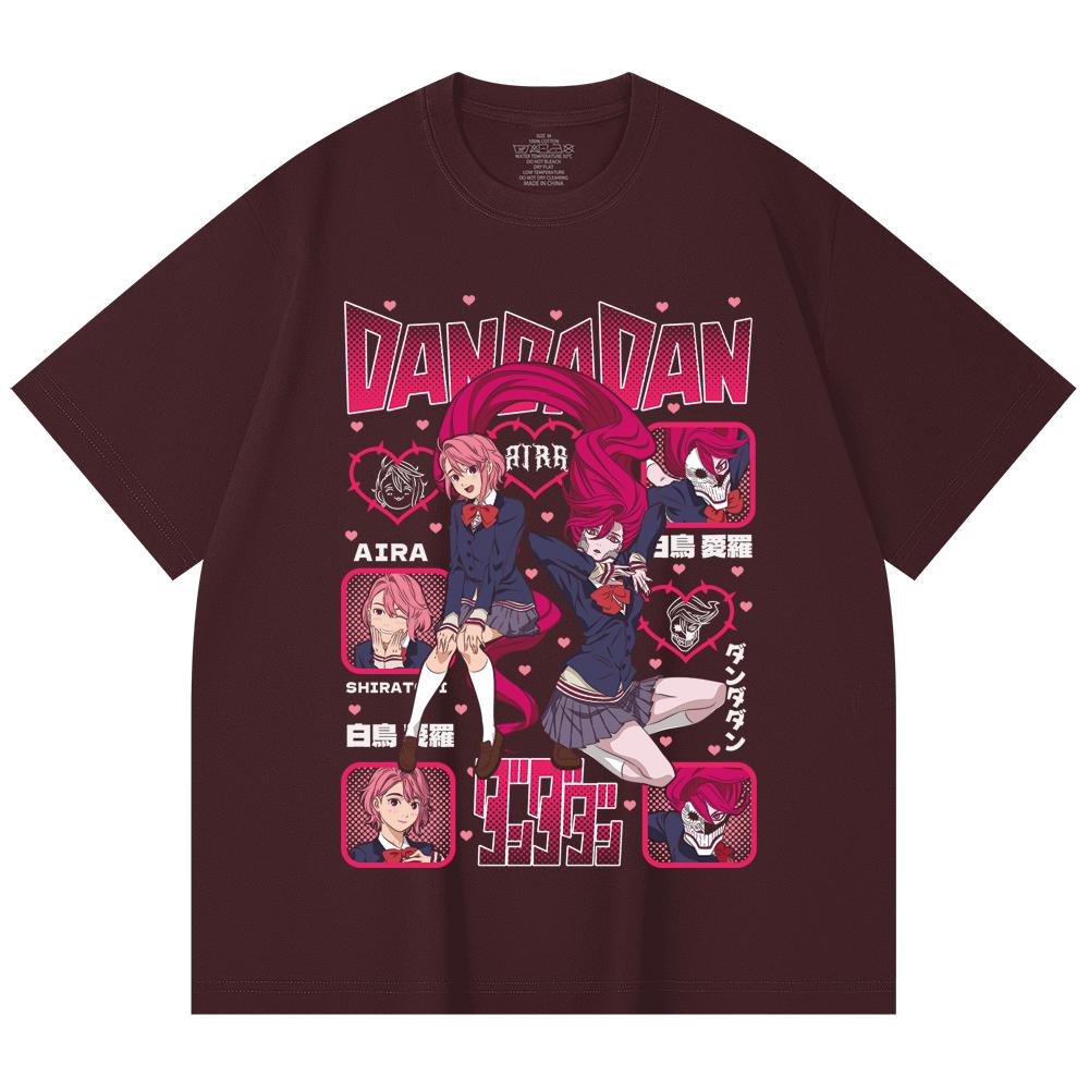 230 Gsm 100% Cotton Dandadan V11 Aira Print Unisex Heavy Cotton T Shirt