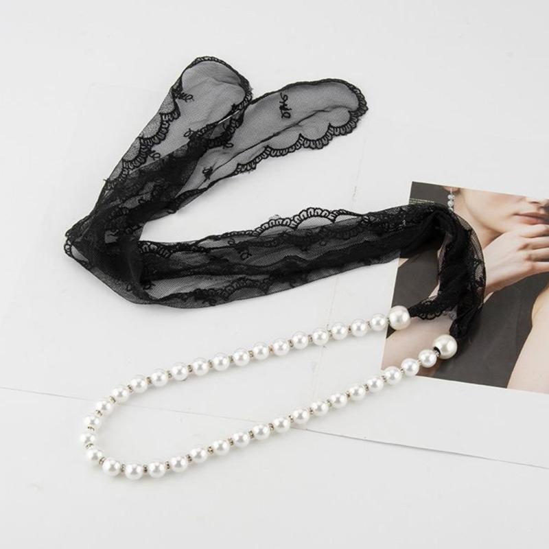 Blingbling Rhinestones Pearls Waist Chain Adjustable Length For Women Elegant Retro Jewelry Accessory