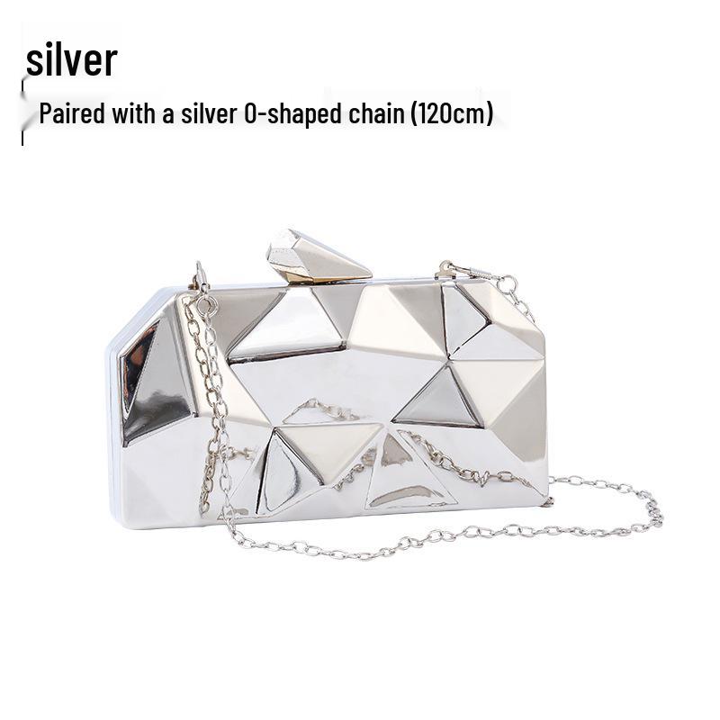 Pailletten-Clutch mit Eisen-Schnalle für Damen - Abend-Handtasche