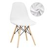 Velvet And Polar Fleece Fabric Shell Chair Cover Stretch Scandinavian Chair Covers Dining Seat Cover For Hotel Home Living Room