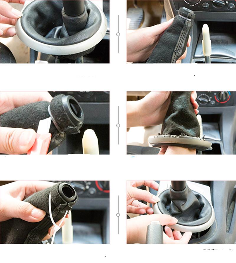 5 Speed Gear Shift Knob Boot Sleeve Adapter For Peugeot 106 206 207 306 307 407 408 Sega C4L Triumph C5 C2 Elysee Picasso C4