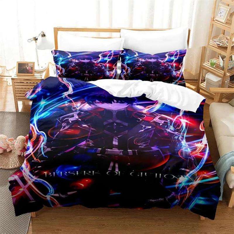 3D Print Anime Berserk Bedding Set Boys Girls Twin Queen Size Duvet Cover Pillowcase Bed Kids Adult Duvet 2/3pcs Duvet Cover