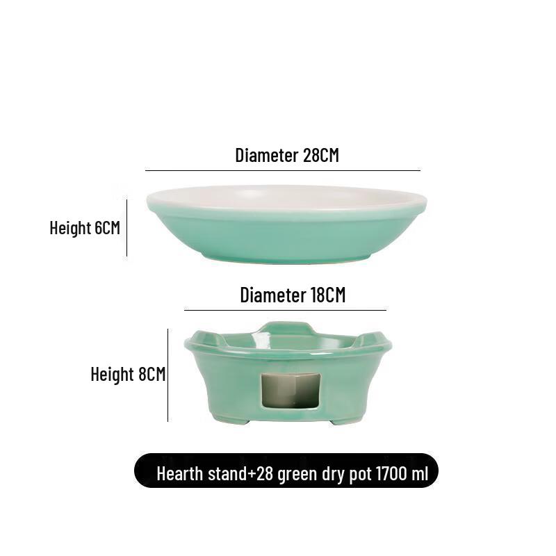 Lichuan Huaxing Ceramic Hot Pot with Alcohol Stove
