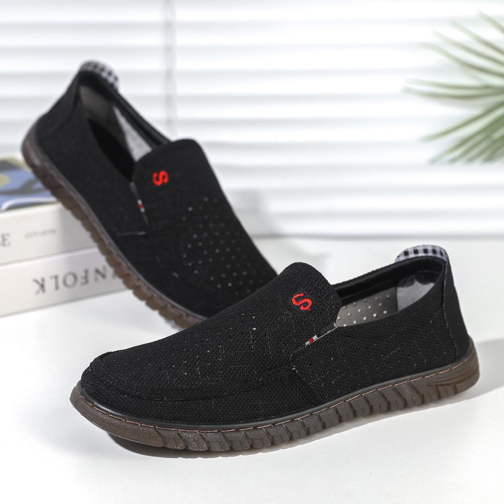 Cloth shoes men's spring and summer men's shoes lightweight fashion simple men's shoes low-top men's shoes one pedal casual shoes