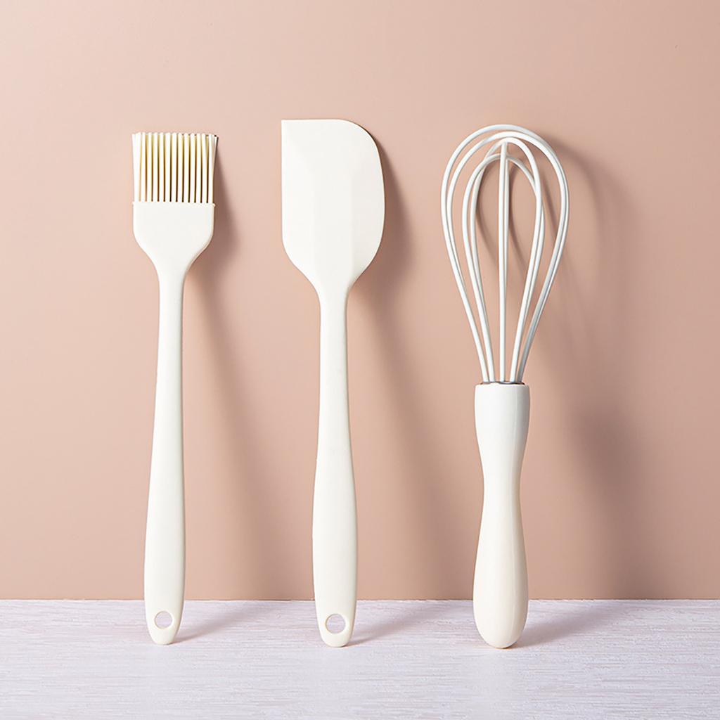 Set Copt Silicon Spatulă Răzuitor Cremă Tort Bucătărie Casnică Tel Ou Perie Ulei Barbecue Gadget Consumabile Bucătărie